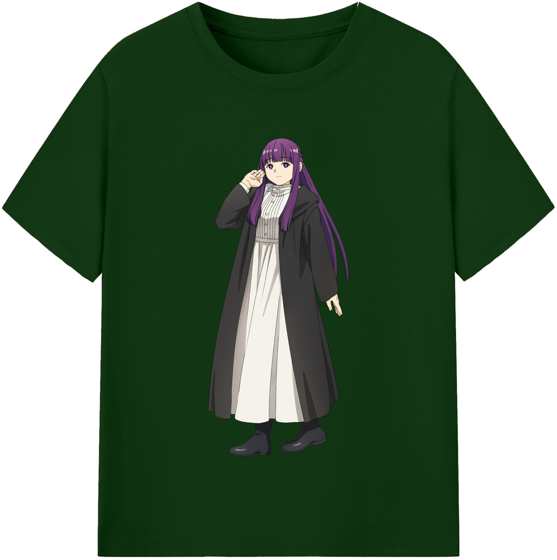 （画像用） 葬送のフリーレン Frieren 綿100％半袖Tシャツ（フロントプリント）
